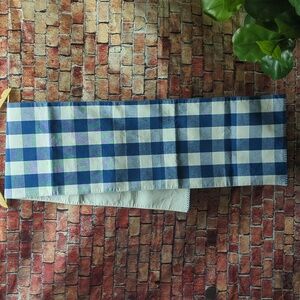 Blue & White checkered table runner Hobby Lobby